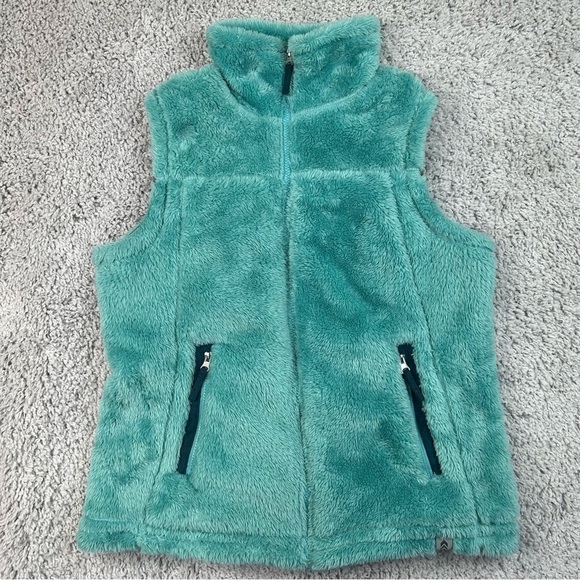 Free Country Vest Womens Large Outerwear Jade Teal Color Pockets Soft Cozy Basic - Picture 1 of 3